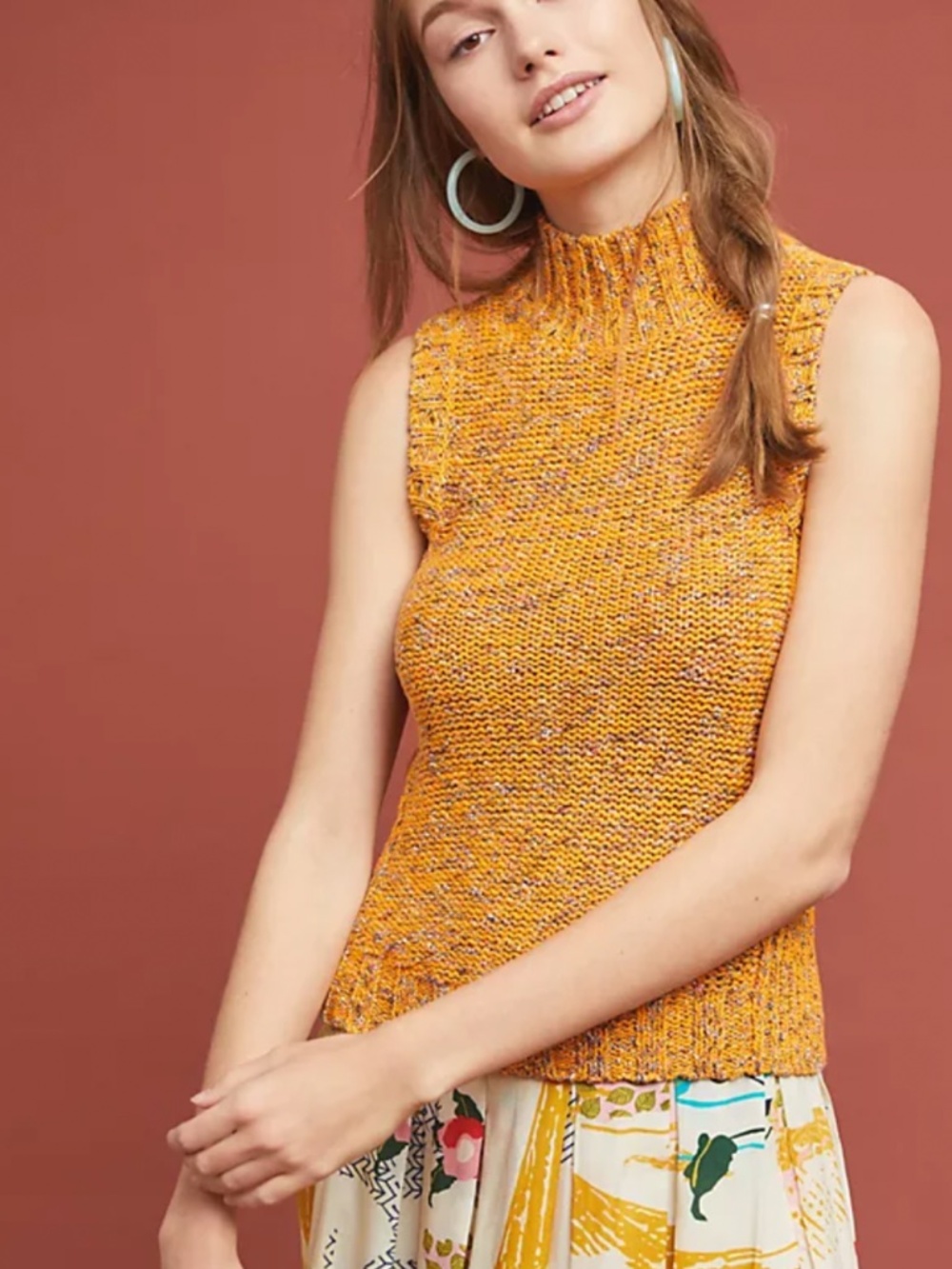 Anthropologie sunrise sweater tank